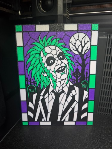 Beetlejuice stained glass - beetlejuice,