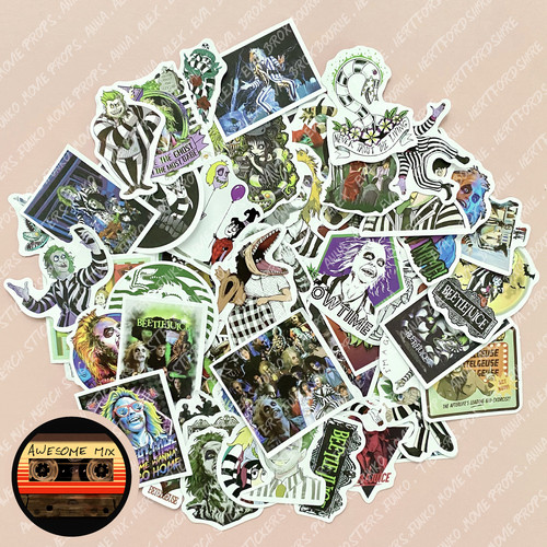 Beetlejuice stickers - 50,