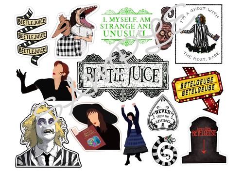 Beetlejuice edible icing sheet - beetlejuice,