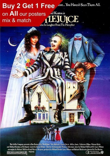 Beetlejuice 1988 movie poster - beetlejuice,