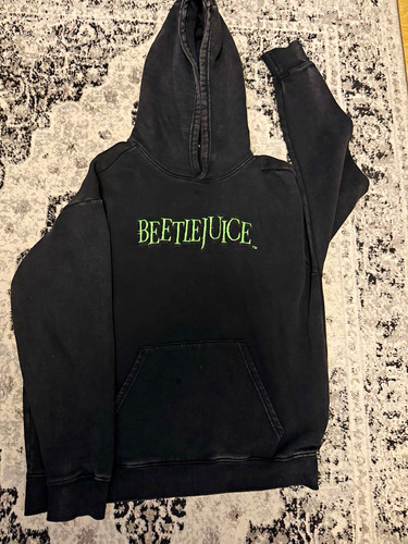 Beetlejuice black men fleece - black, men's