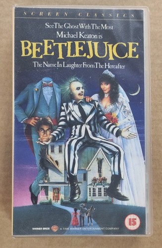Beetlejuice vhs 1988 - vhs,