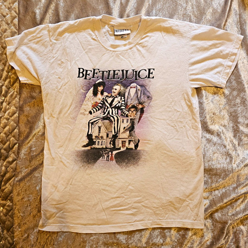 Beetlejuice mens white graphic - beetlejuice,