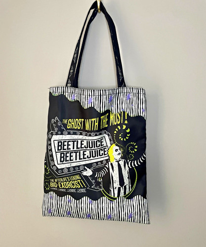 Beetlejuice film themed tote - film,