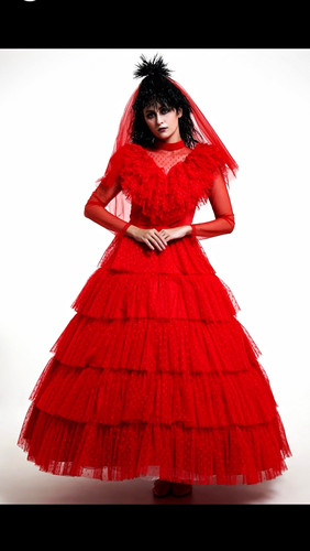 Red gothic halloween layered - gothic,