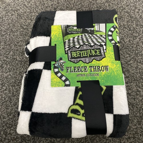 Beetlejuice fleece throw - beetlejuice,