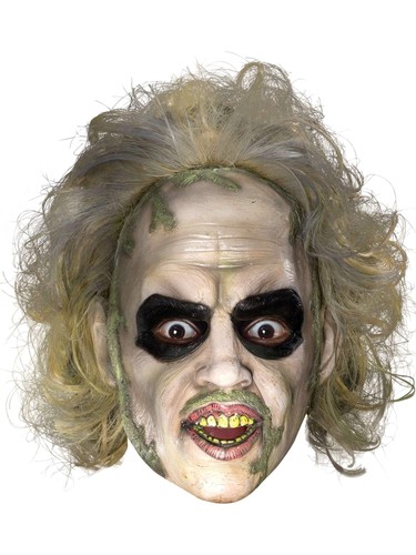 Beetlejuice mask with hair - beetlejuice,