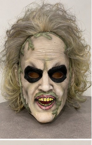 Beetlejuice mask with hair - beetlejuice,